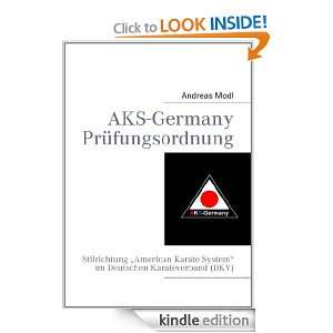 AKS Germany Prüfungsordnung Stilrichtung American Karate System im 