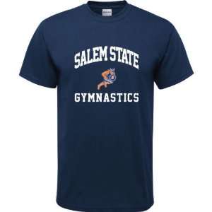  Salem State Vikings Navy Youth Gymnastics Arch T Shirt 