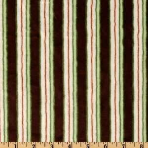  60 Wide Minky Cuddle Candy Cane White/Mint Fabric By The 