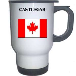  Canada   CASTLEGAR White Stainless Steel Mug Everything 
