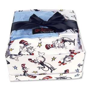  Dr. Seuss Cat in the Hat Boxed Blanket Gift Set Baby