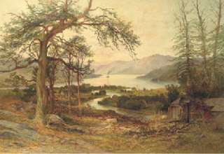 ANTIQUE British James Hall Cranstoun Oil Painting 1890  