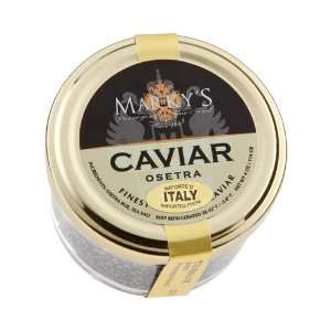 Markys Fresh Catch, Farmed Siberian Osetra Caviar, Baerri from Italy 