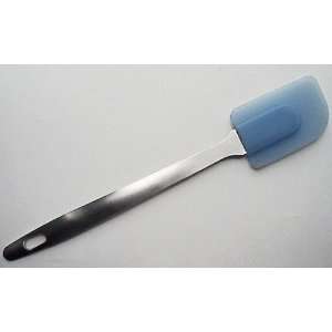  Blue Silicone Spatula with Stainless Steel Handle   11 1/4 