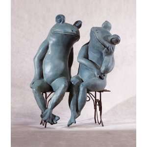 Frog Lovers on Bench