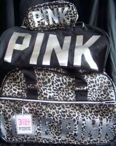 NEW VICTORIAS SECRET PINK LEOPARD *LIMITED EDITION* SUITCASE LUGGAGE 