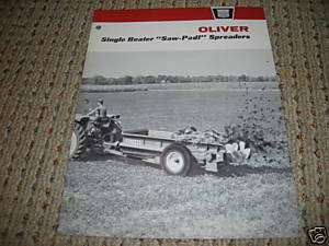 Oliver Tractor Spreaders Dealer Brochure  