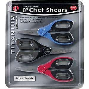   Professional 8 Chef Shears/lifetime Warranty 3 Ct 