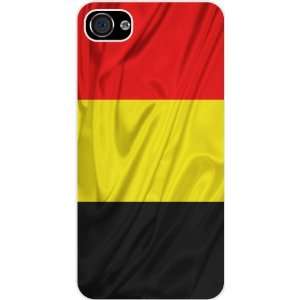  Rikki KnightTM Belgium Flag White Hard Case Cover for Apple iPhone 
