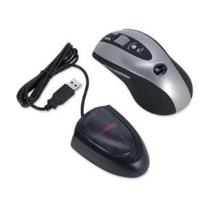  Wireless Optical Mouse,w/USB Receiver,8 Buttons,Black 
