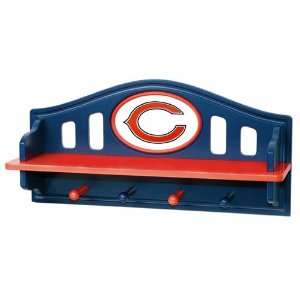  Fan Creations Chicago Bears Shelf with Pegs Sports 