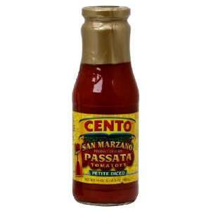 Cento, Tomato Passata Diced, 24 Ounce (6 Grocery & Gourmet Food