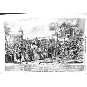  1855 DUNMOW PROCESSION CEREMONY FLITCH BACON