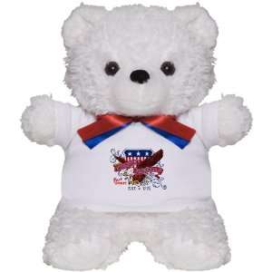  Teddy Bear White Forever American Free Spirit Eagle And US 