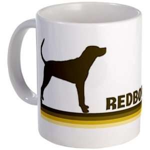  Redbone Coonhound retro blue Vintage Mug by  