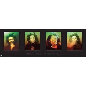Bob Marley Spliff 4 Pics 21x62 Door Poster 