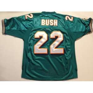  Miami Dolphins REGGIE BUSH Signed Autographed NFL Jersey 