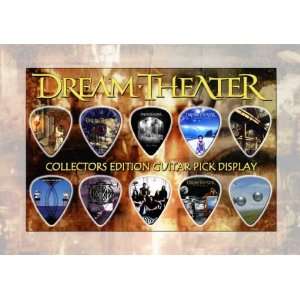  Dream Theater Premium Celluloid Guitar Picks Display A5 