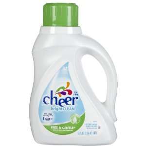  Cheer 2x Concentrated Liquid Free & Gentle 50oz 32 Loads 
