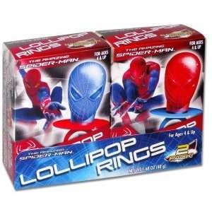   Spider Man Lollipop Rings Party Supplies (Red/Blue) Toys & Games
