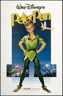 Peter Pan 1982 Re Release U.S. One Sheet Movie Poster  