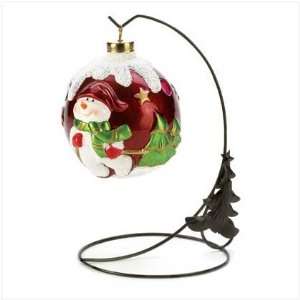   Change Led Light Snowman Christmas Ornament Stand