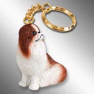  Japanese Chin, Red/White Tiny Ones Dog Keychains (2 1/2 in 