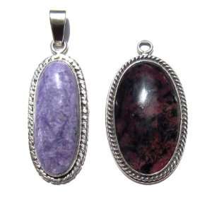  Charoite Magical Stone Collection With Eudialyte Oval 