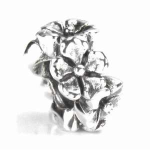   Band, Solid Sterling Silver European Bead Charm, Threaded Spacer