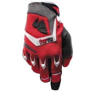  Thor Motocross Phase Gloves   2007   Large/Red Automotive