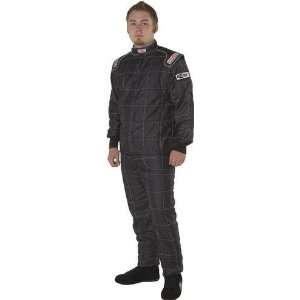  G Force 4545MEDBK GF 545 Black Medium Double Layer Racing Suit 