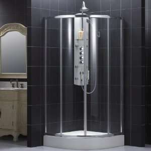 DreamLine Tub Shower SHEN 7035356 SECTOR 35x35 Shower Enclosure Chrome 