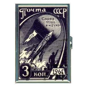 1961 Russia Space Program ID Holder, Cigarette Case or Wallet MADE IN 