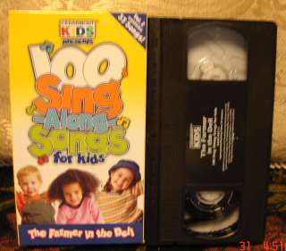 Cedarmont Kids THE FARMER IN THE DELL Vhs 33 of 100 Sing Along Songs V 