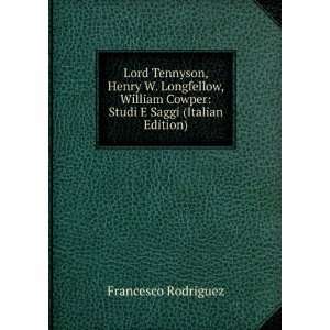   Cowper Studi E Saggi (Italian Edition) Francesco Rodriguez Books