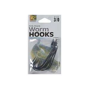  HOOKS WORM KNK BLU SP SZ 3/0