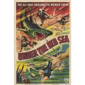  Under the Red Sea (1951) 27 x 40 Movie Poster Style A 