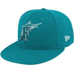  New Era Florida Marlins Teal League Basic 59FIFTY Fitted 