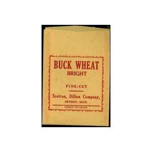  Vintage Scotten Dillon Buck Wheat Bright Tobacco Bag 1920s 
