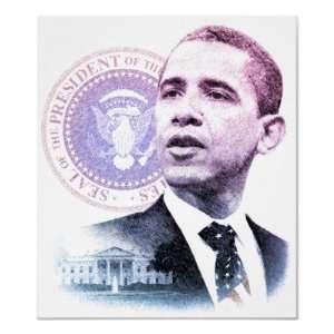  President Barack Obama Portrait Poster