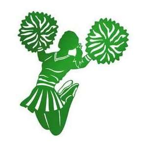  Green Cheerleader Cutout 