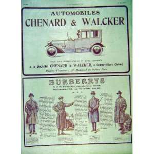  Automobile Chenard Walcker Burberrys Coat Print 1919