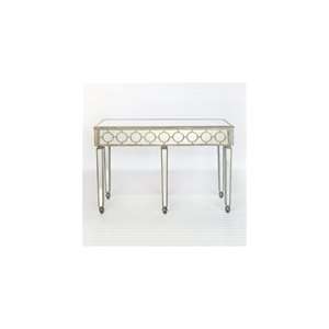   Peabody Mirrored Circle Console Buffet by Worlds Away PEABODY Home