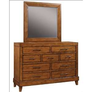  Aspenhome Furniture Chesser & Mirror Tamarind ASI68 455 62 