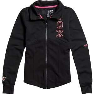  Fox Racing Ruffin Track Girls Sports Wear Jacket   Black 
