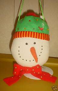 SNOWMAN FACE WITH HAT AND BOW TIE CHEEKS LIGHT UP CH1  