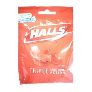  Halls Cherry Triple Soothing Action Advance Formula Cough 