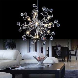 Modern 15 light Crystal Chandelier Pendant Lamp Ceiling Lighting 110V 