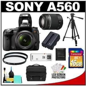  Sony Alpha DSLR A560 Digital SLR Camera Body & 18 55mm Lens with 55 