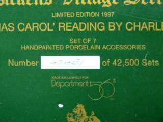 Dept 56 Christmas A Carol Reading Charles Dickens #58404 (349)  